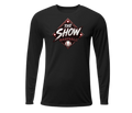 The Show Baseball Long Sleeve Logo Shirt (Red, Black, and White)