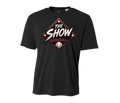 The Show Baseball Short Sleeve Logo Shirt (Red, Black, and White)