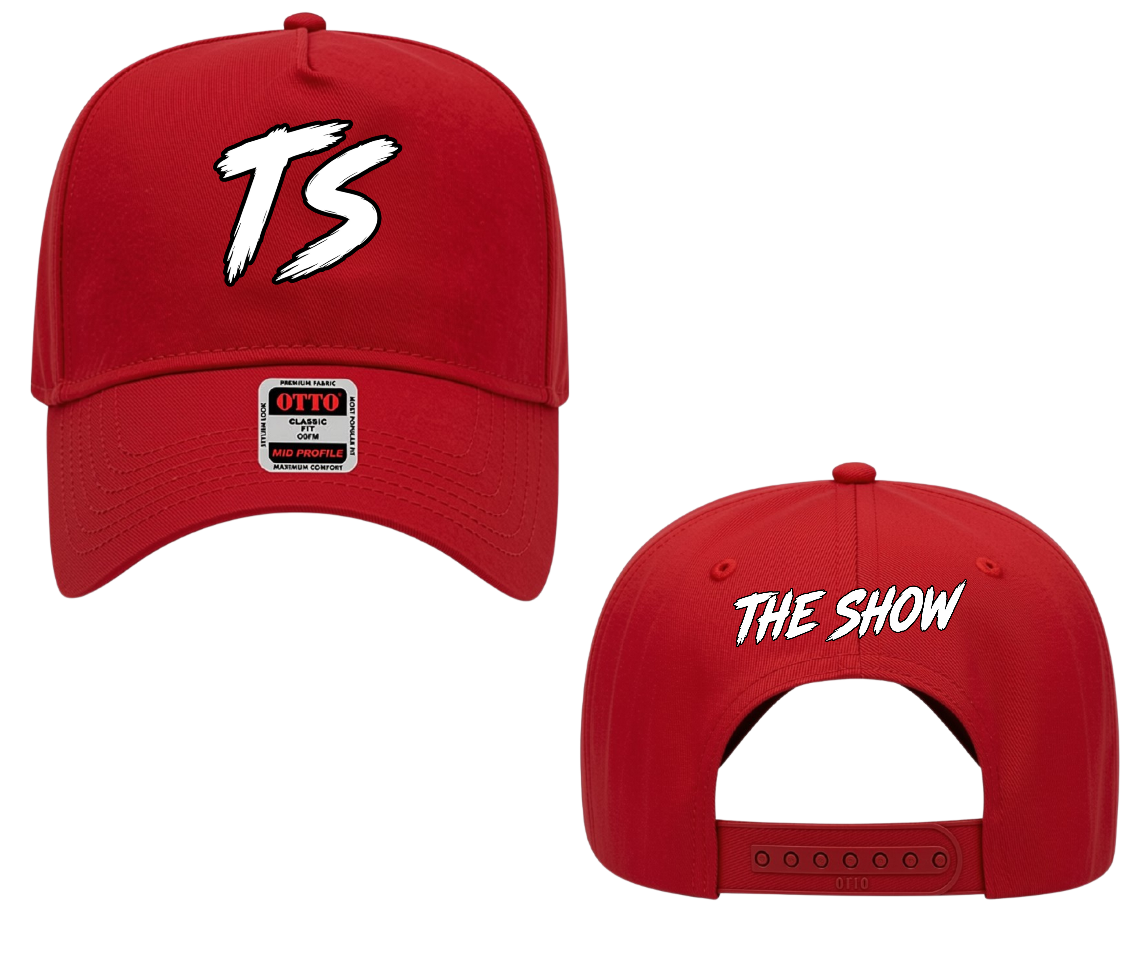 The Show Baseball Red Snapback Cap