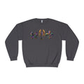 Faux Yarn Bow Crawfish Fleur-de-lis Mardi Gras Sweatshirt