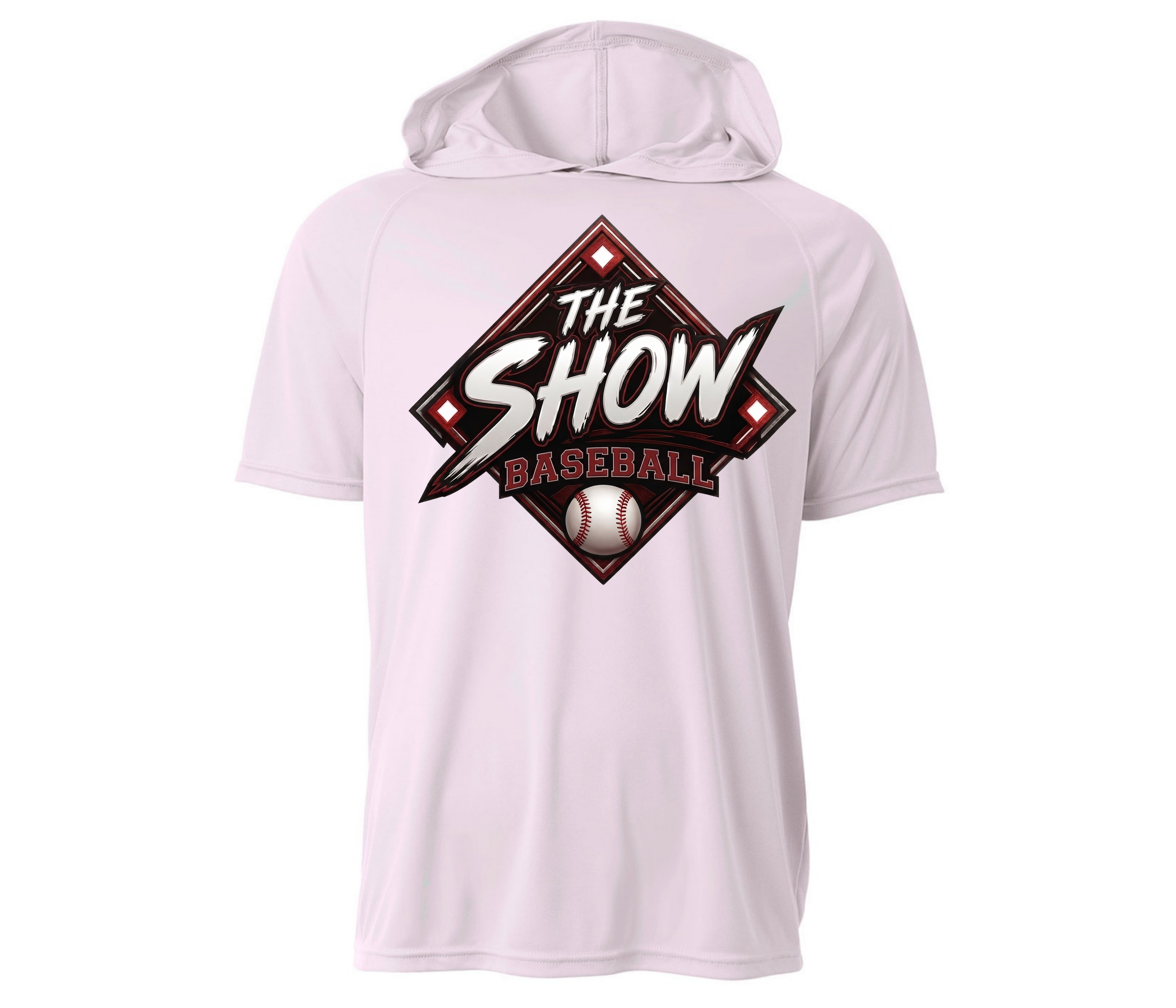 The Show Baseball Short Sleeve Hooded Logo Shirt